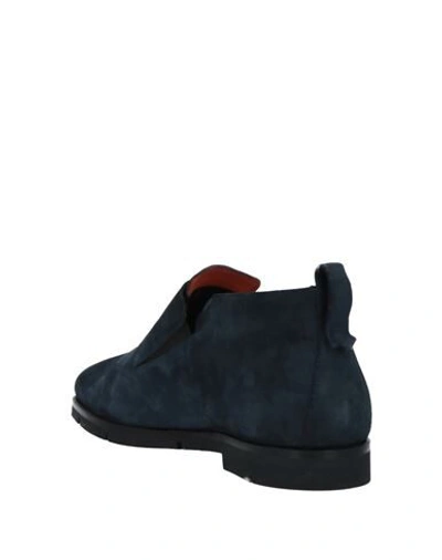Santoni Loafers In Dark Blue