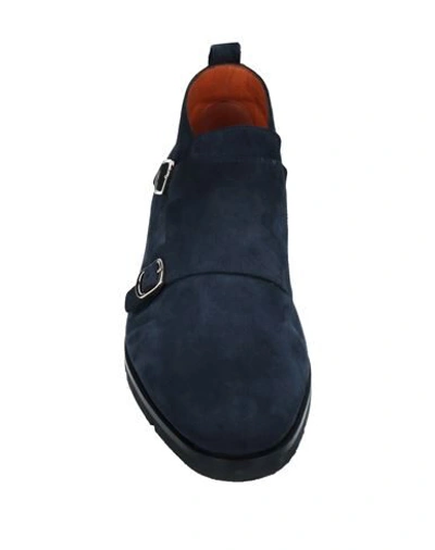 Santoni Loafers In Dark Blue
