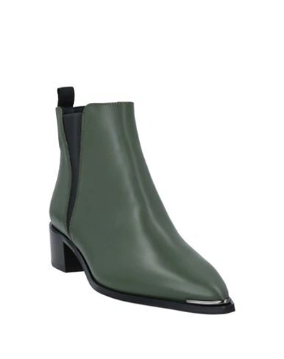 Shop Acne Studios Ankle Boots In Green