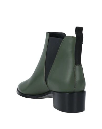 Shop Acne Studios Ankle Boots In Green