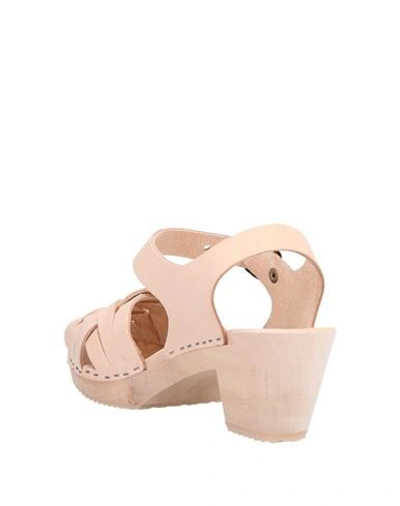 Shop Leon & Harper Sandals In Pale Pink