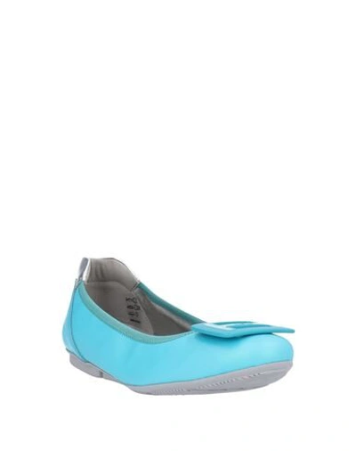 Hogan Ballet Flats In Blue