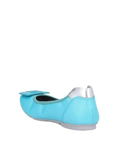 Hogan Ballet Flats In Blue