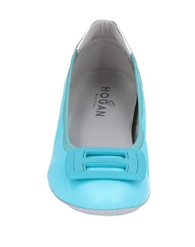 Hogan Ballet Flats In Blue