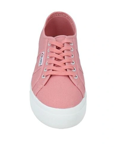 Shop Superga Woman Sneakers Salmon Pink Size 6 Textile Fibers