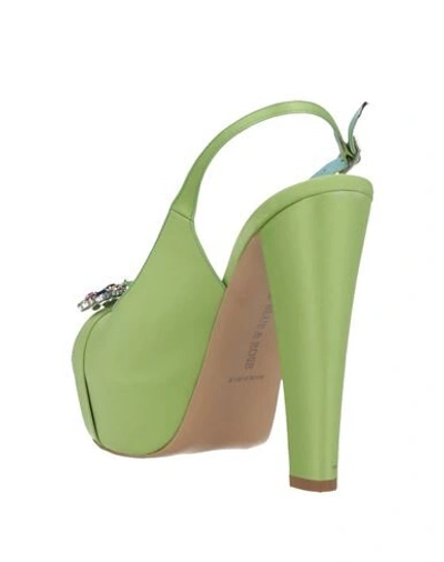 Shop Blue & Rose Sandals In Light Green