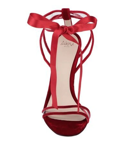 Shop Alevì Milano Sandals In Red