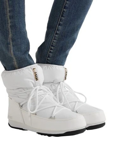 Shop Moon Boot Low Nylon Wp 2 Woman Ankle Boots White Size 5.5 Textile Fibers