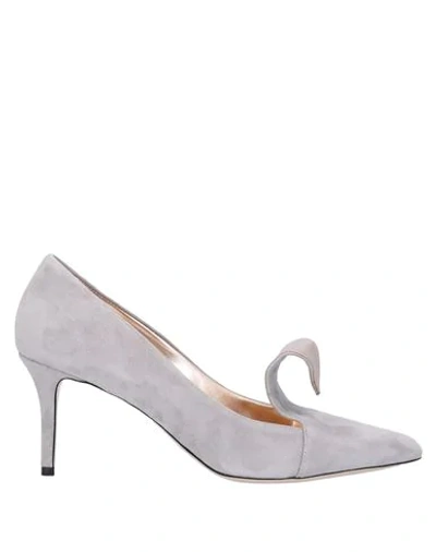 Shop Alberto Fermani Pumps In Light Grey