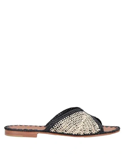 Shop Carrie Forbes Sandals In Black