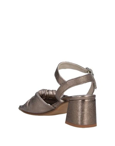 Shop Fabbrica Dei Colli Woman Sandals Bronze Size 11 Soft Leather