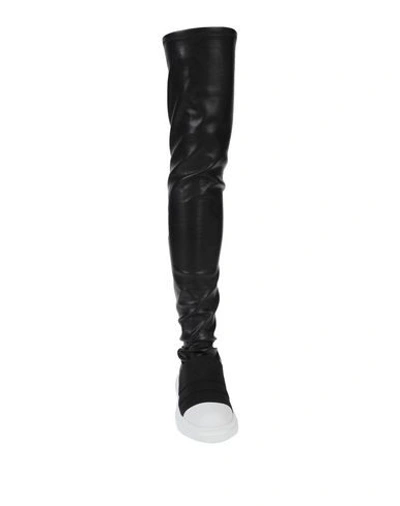 Shop Fessura Woman Boot Black Size 5 Soft Leather, Elastic Fibres