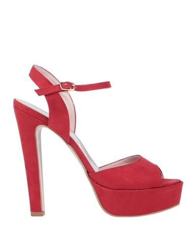 Shop Luisa B. Sandals In Red