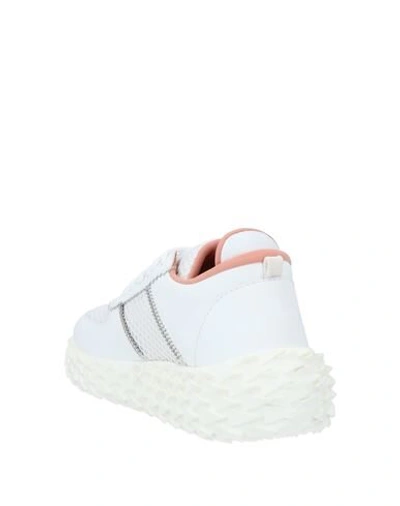 Shop Giuseppe Zanotti Woman Sneakers White Size 5.5 Soft Leather, Textile Fibers