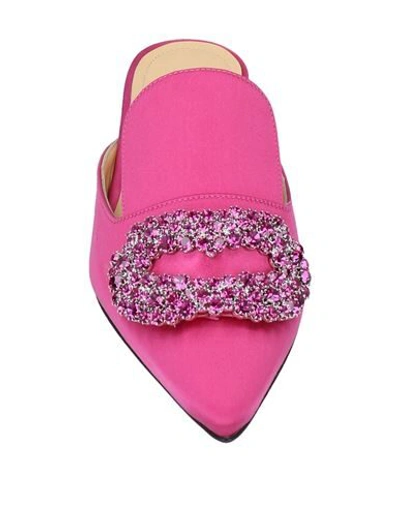 Shop Giannico Woman Mules & Clogs Pastel Pink Size 6 Textile Fibers