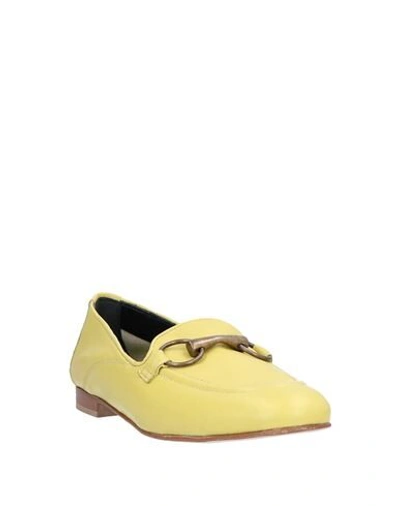 Shop Poesie Veneziane Woman Loafers Yellow Size 6 Soft Leather