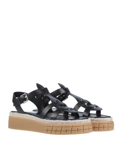 Shop Prada Sandals In Black