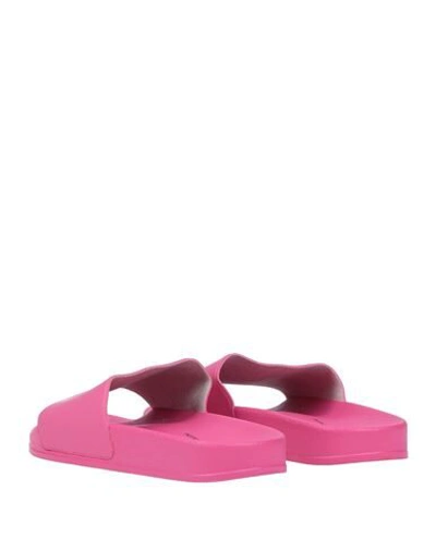 Shop Chiara Ferragni Woman Sandals Fuchsia Size 5 Rubber In Pink
