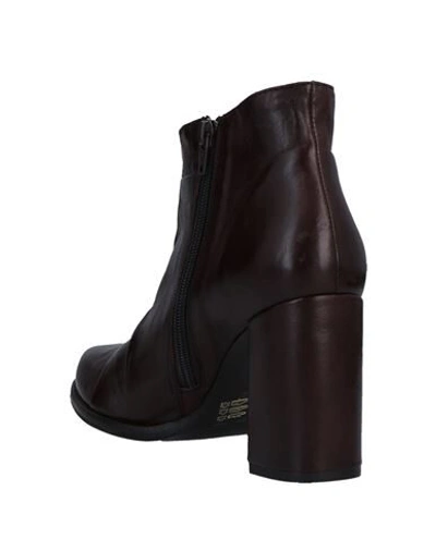 Shop Oasi Ankle Boots In Dark Brown