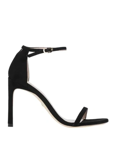 Shop Stuart Weitzman Woman Sandals Black Size 4.5 Leather