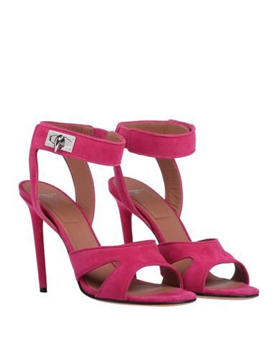 Shop Givenchy Sandals In Fuchsia