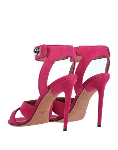 Shop Givenchy Sandals In Fuchsia