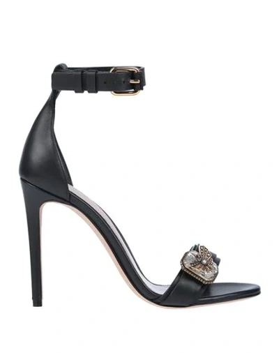 Shop Alexander Mcqueen Sandals In Black