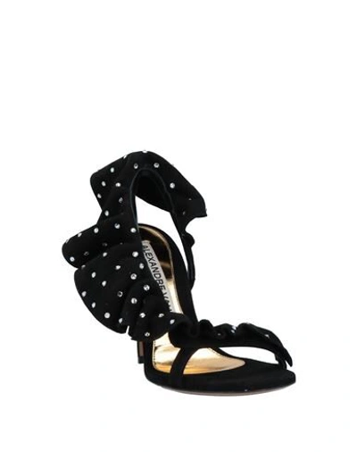 Shop Alexandre Vauthier Woman Sandals Black Size 7 Soft Leather