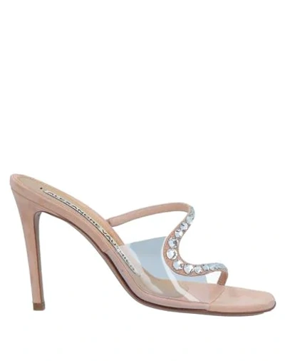 Shop Alexandre Vauthier Sandals In Pale Pink