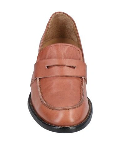 Shop Moma Loafers In Pale Pink
