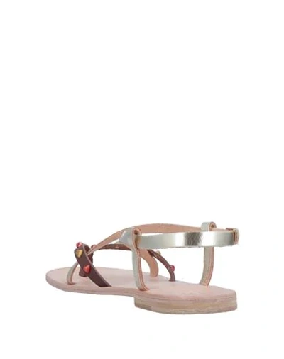 Shop Elysa Toe Strap Sandals In Dark Brown