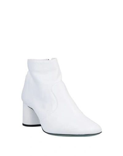 Shop Paola D'arcano Woman Ankle Boots White Size 8 Soft Leather