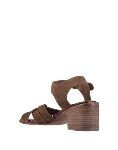 Shop Moma Woman Sandals Brown Size 9.5 Soft Leather