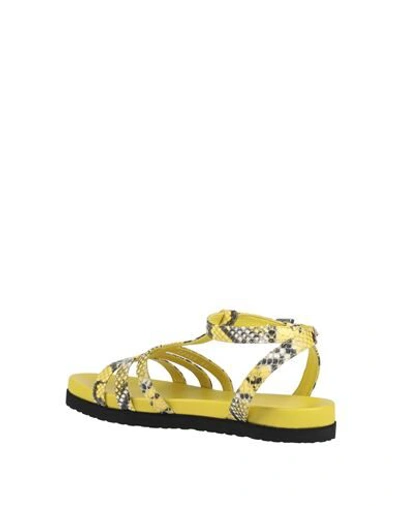 Shop Cesare Paciotti 4us Sandals In Yellow