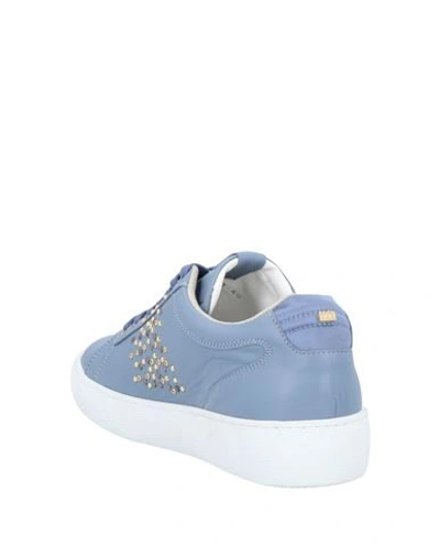 Shop Cesare Paciotti 4us Sneakers In Slate Blue