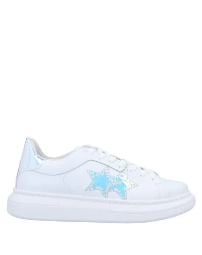 Shop 2star Woman Sneakers White Size 5 Soft Leather, Textile Fibers