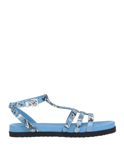 Shop Cesare Paciotti 4us Sandals In Pastel Blue