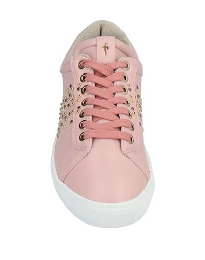 Shop Cesare Paciotti 4us Sneakers In Pale Pink
