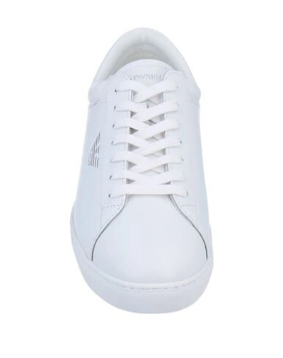 Shop Emporio Armani Sneakers In White