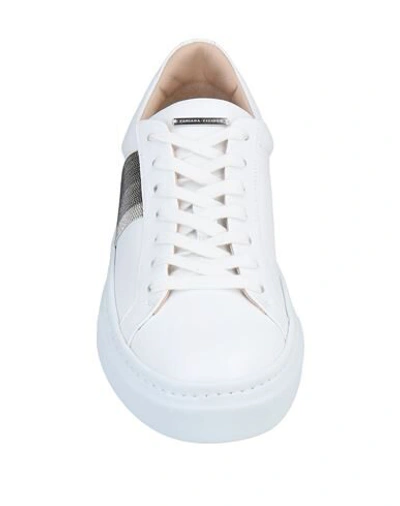 Shop Fabiana Filippi Woman Sneakers White Size 6 Soft Leather