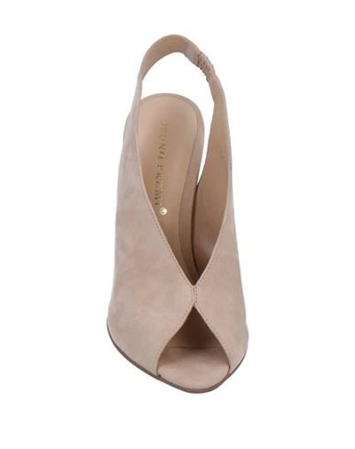 Shop Bruno Premi Woman Sandals Beige Size 5 Soft Leather