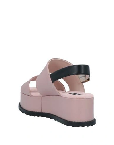 Shop Tosca Blu Woman Sandals Pink Size 8 Soft Leather