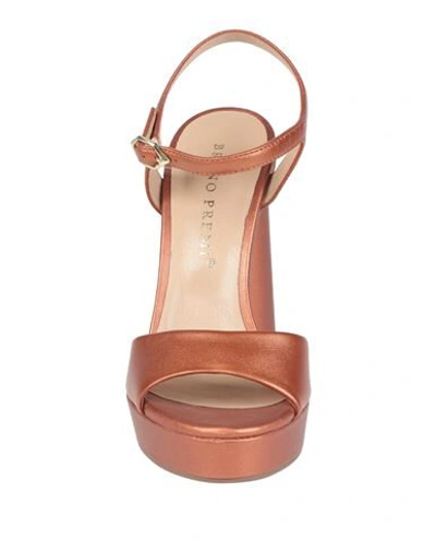 Shop Bruno Premi Woman Sandals Copper Size 7 Soft Leather