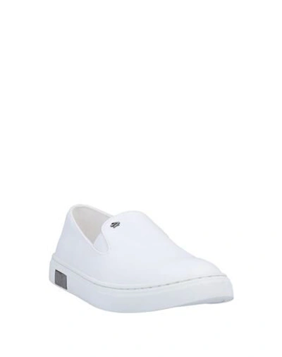 Shop Armani Exchange Sneakers In White