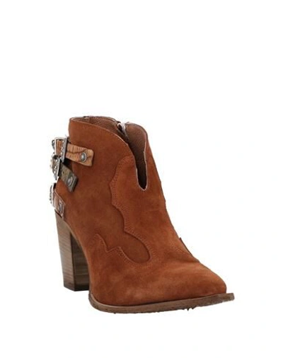 Shop Just Juice Ankle Boots In Brown