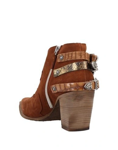 Shop Just Juice Ankle Boots In Brown