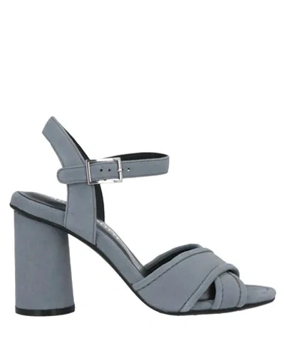 Shop Adele Dezotti Sandals In Grey