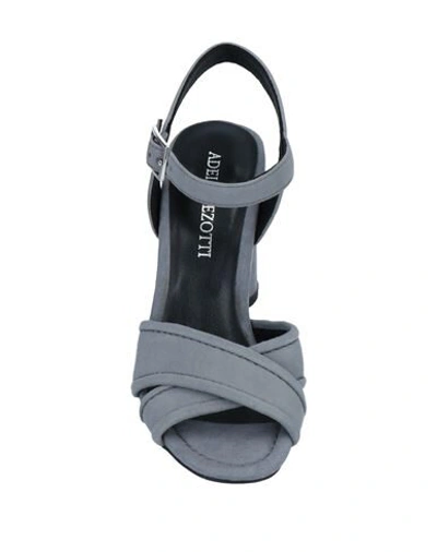 Shop Adele Dezotti Sandals In Grey