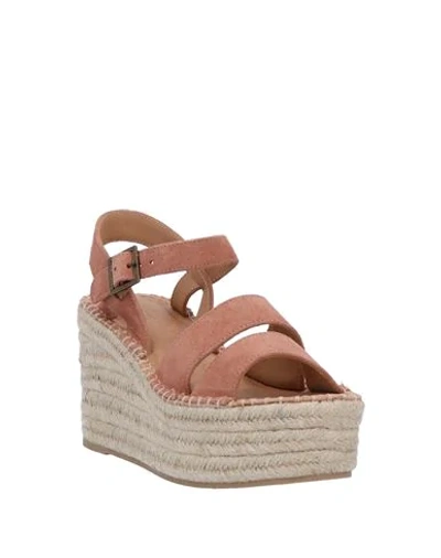 Shop Soludos Woman Sandals Pastel Pink Size 8.5 Soft Leather