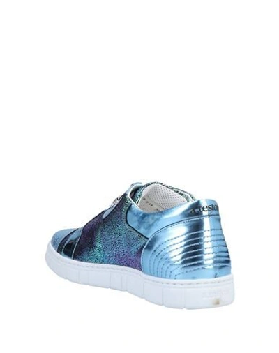 Shop A.testoni Sneakers In Sky Blue